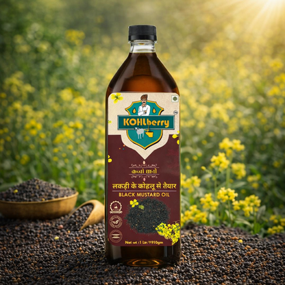 Wooden Pressed Black Mustard Oil