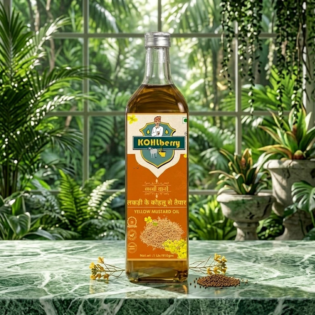 Wooden Pressed Yellow Mustard Oil