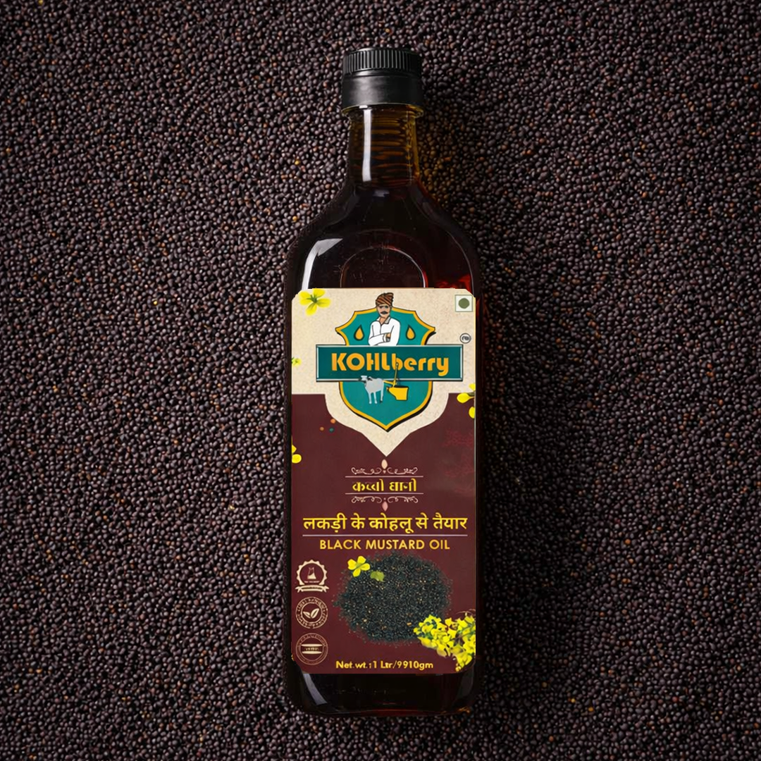 Wooden Pressed Black Mustard Oil