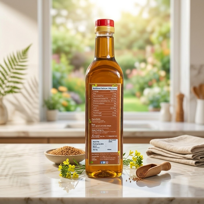 Wooden Pressed Yellow Mustard Oil