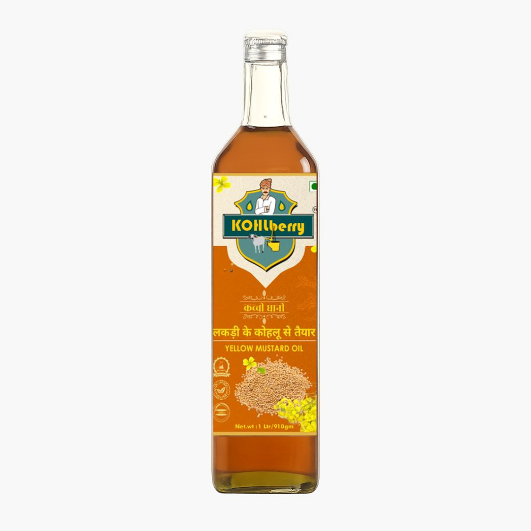Wooden Pressed Yellow Mustard Oil