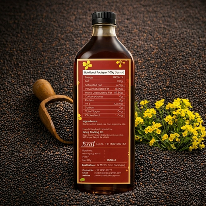Wooden Pressed Black Mustard Oil