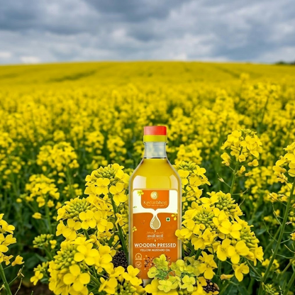 Wooden Pressed Yellow Mustard Oil