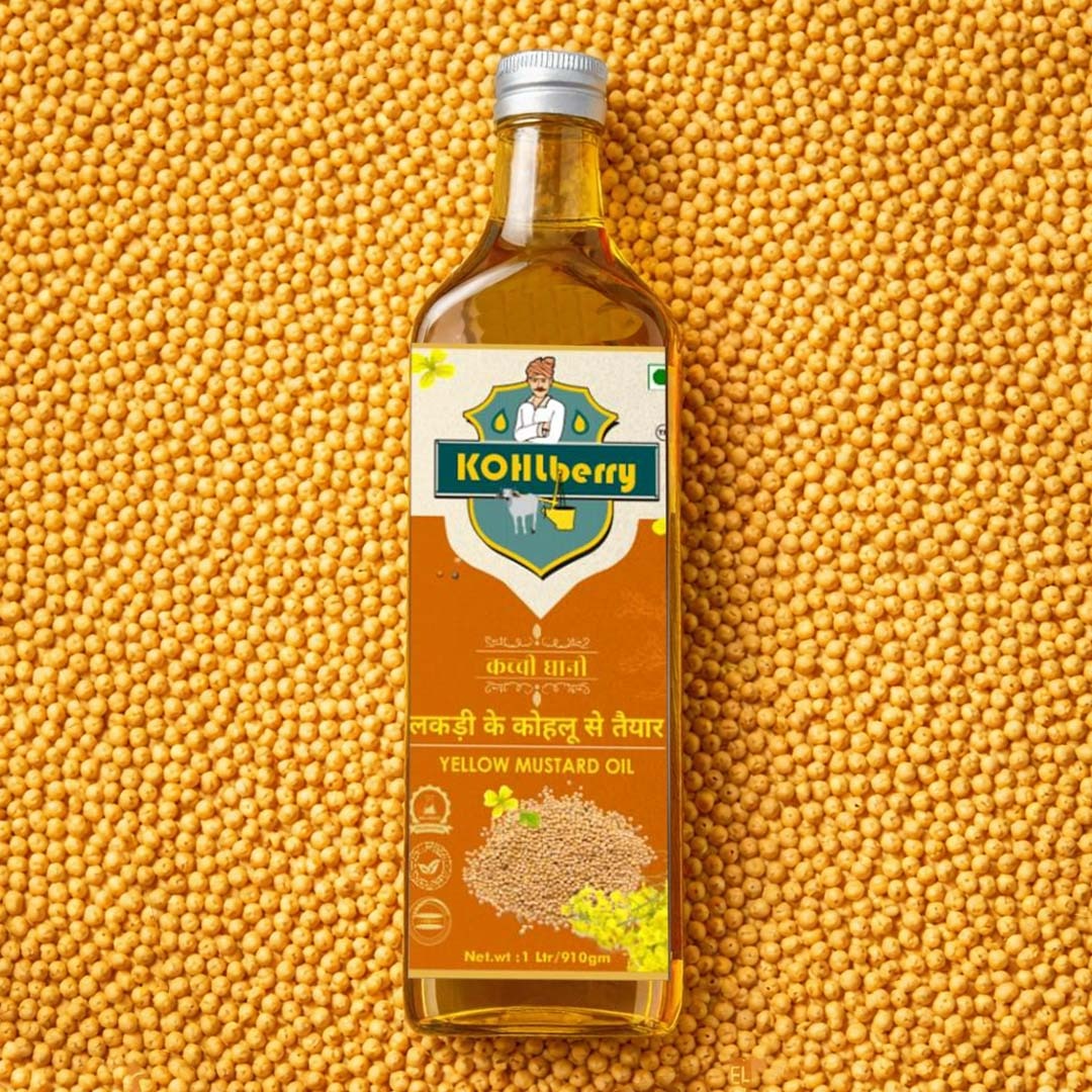 Wooden Pressed Yellow Mustard Oil